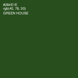 #284E1E - Green House Color Image